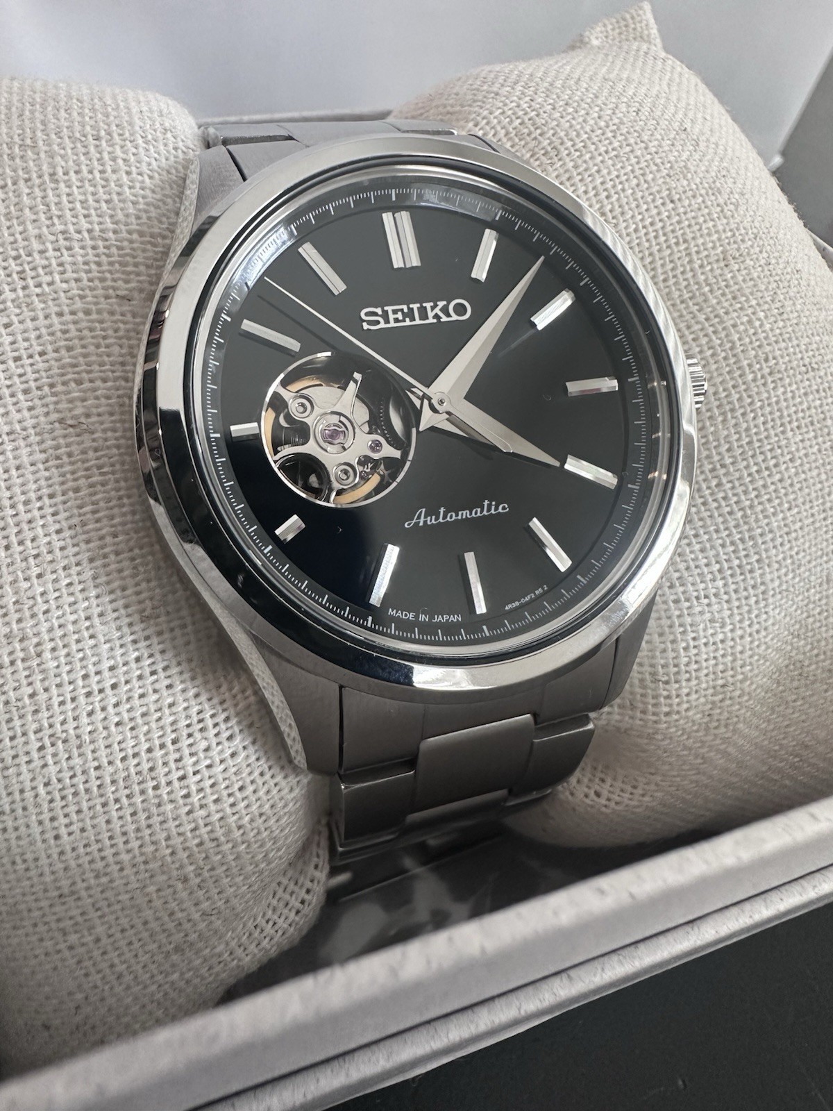 SEIKO Selection SCVE053 Automatic Open Heart Black Dial JDM – BRAND NEW
