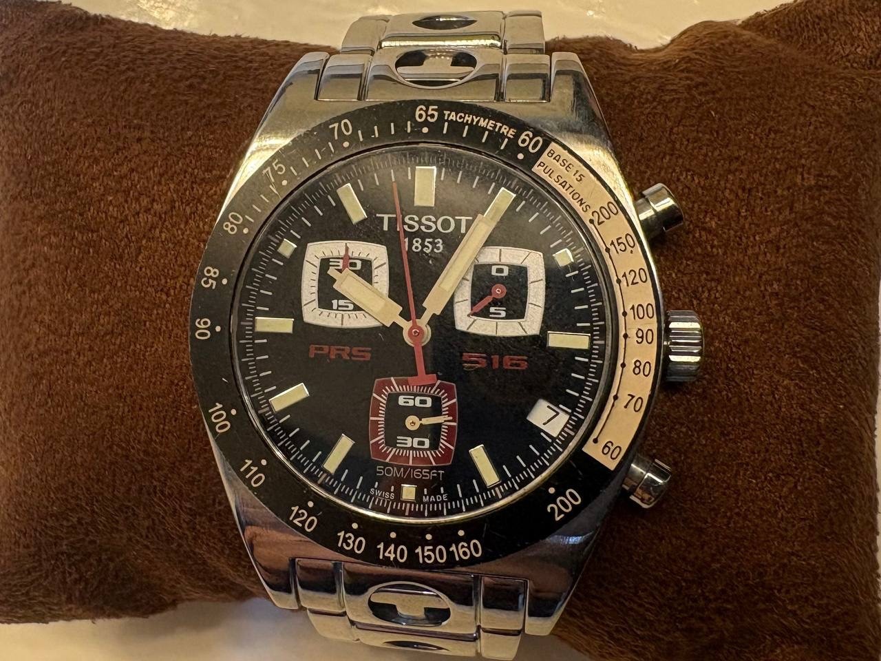 Classic TISSOT 1853 PRS 516 J552/552 Quartz Chronograph Classic Rally Bracelet