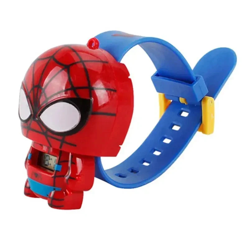 Superhero Comic Digital Wrist Watch Boys Girls Toy Gift Cartoon Adjustable 1pcs