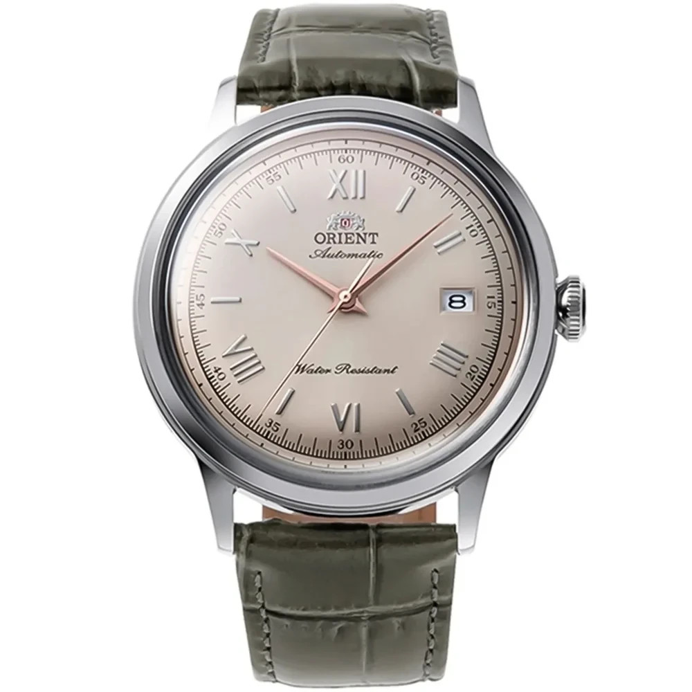 Orient Bambino Men’s Watch RA-AC0025N30B Classic Beige Dial Leather Strap 30M