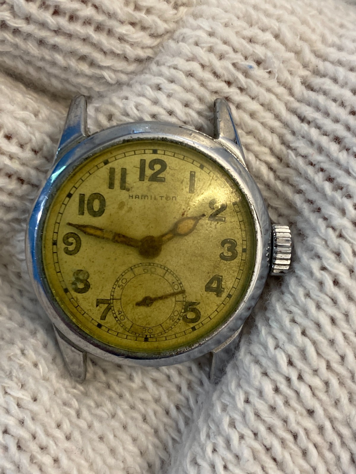 WWII Hamilton 987A ORD DEPT US Army Military Watch OD-23525 17J Parts Vintage