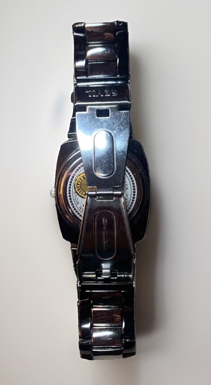 Seville Men’s Wristwatch Numeric Two Toned Vintage Stainless Band Quartz