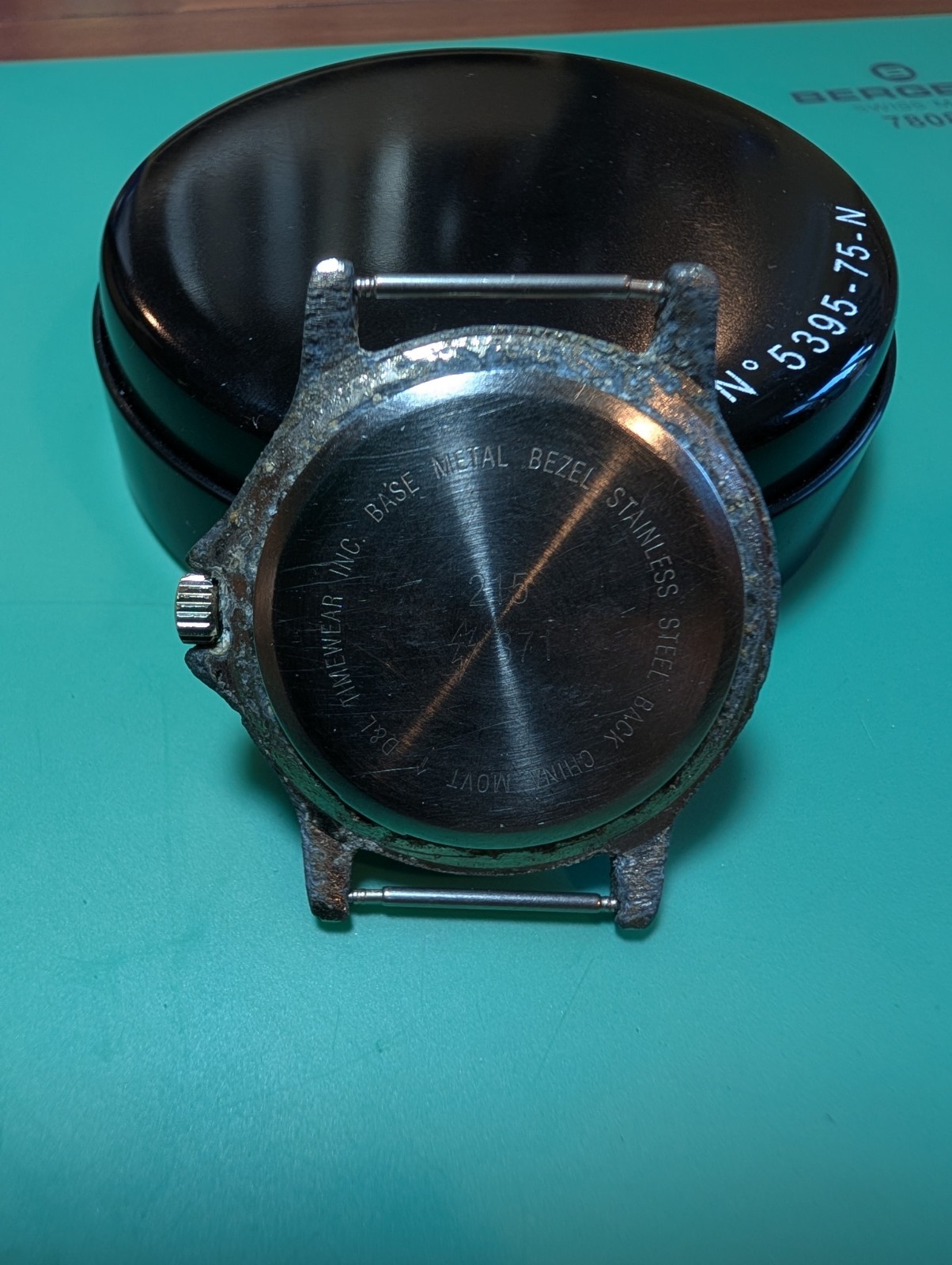 Wrangler Quartz Analog Watch Date Water-Resistant White Dial Black/Gray Nylon