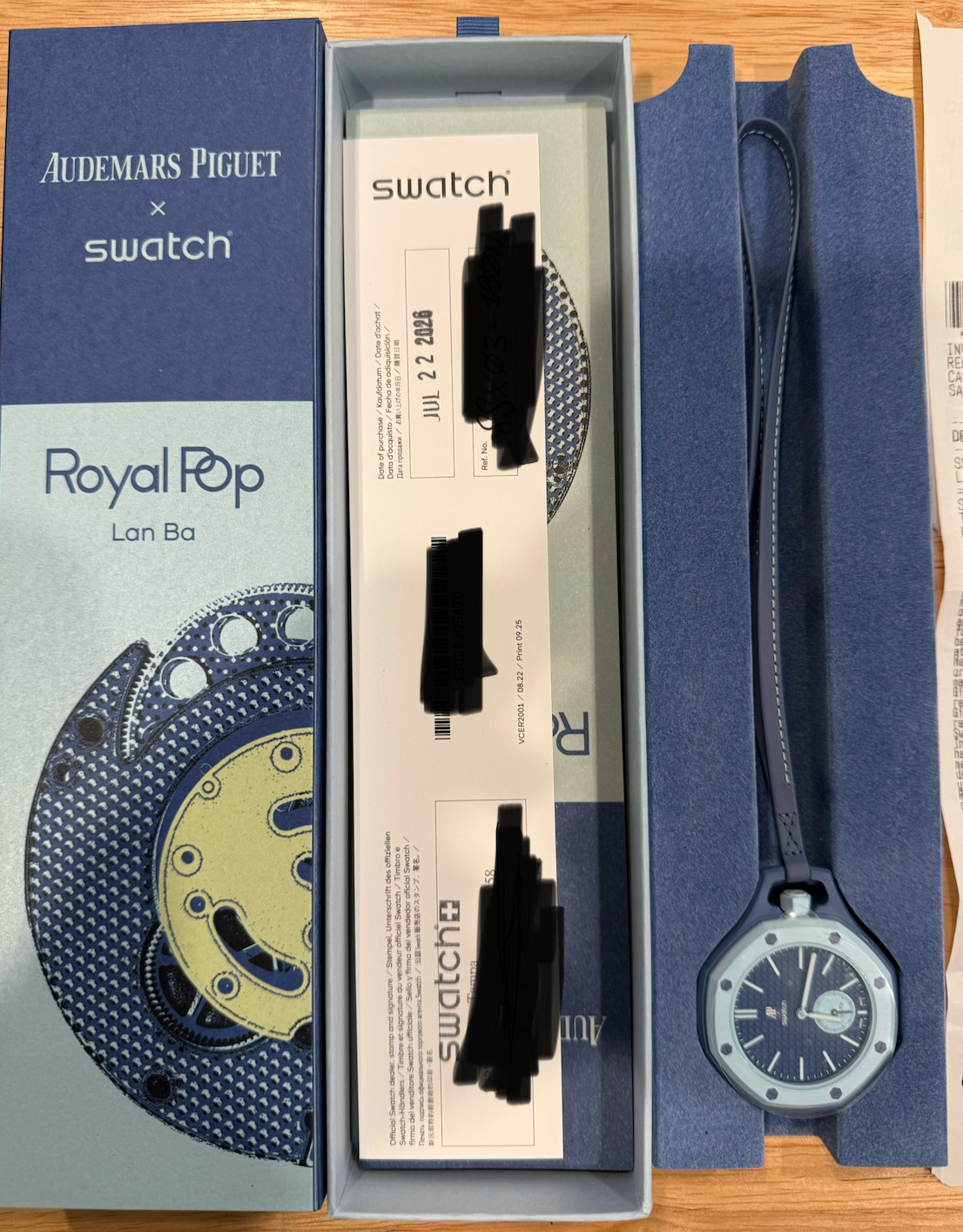Swatch X Audemars Piguet AP Royal Pop Lan Ba 100% Authentic Guaranteed Receipt