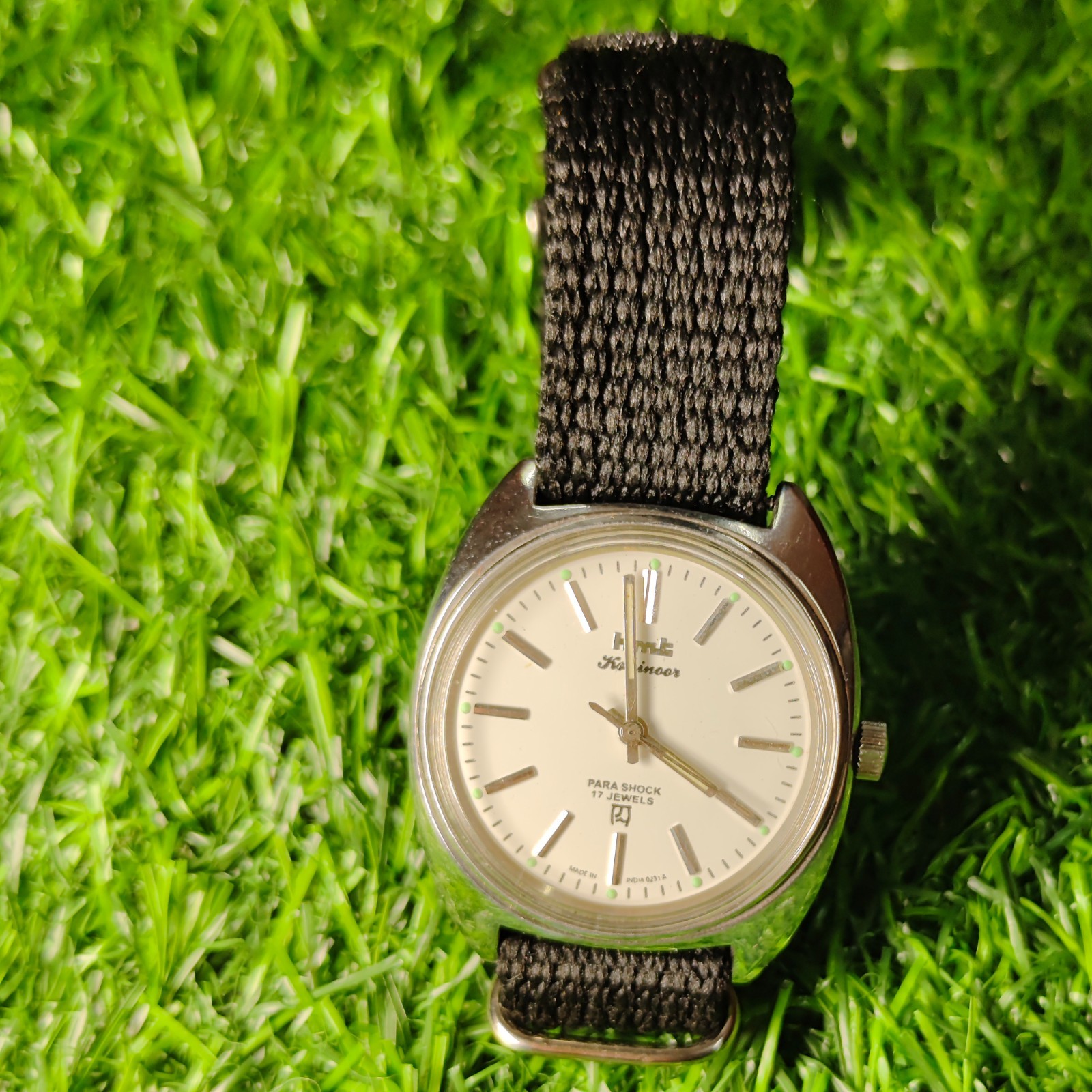 Vintage HMT Kohinoor 38mm White Dial Hand-Winding Mechanical Watch Refurbished
