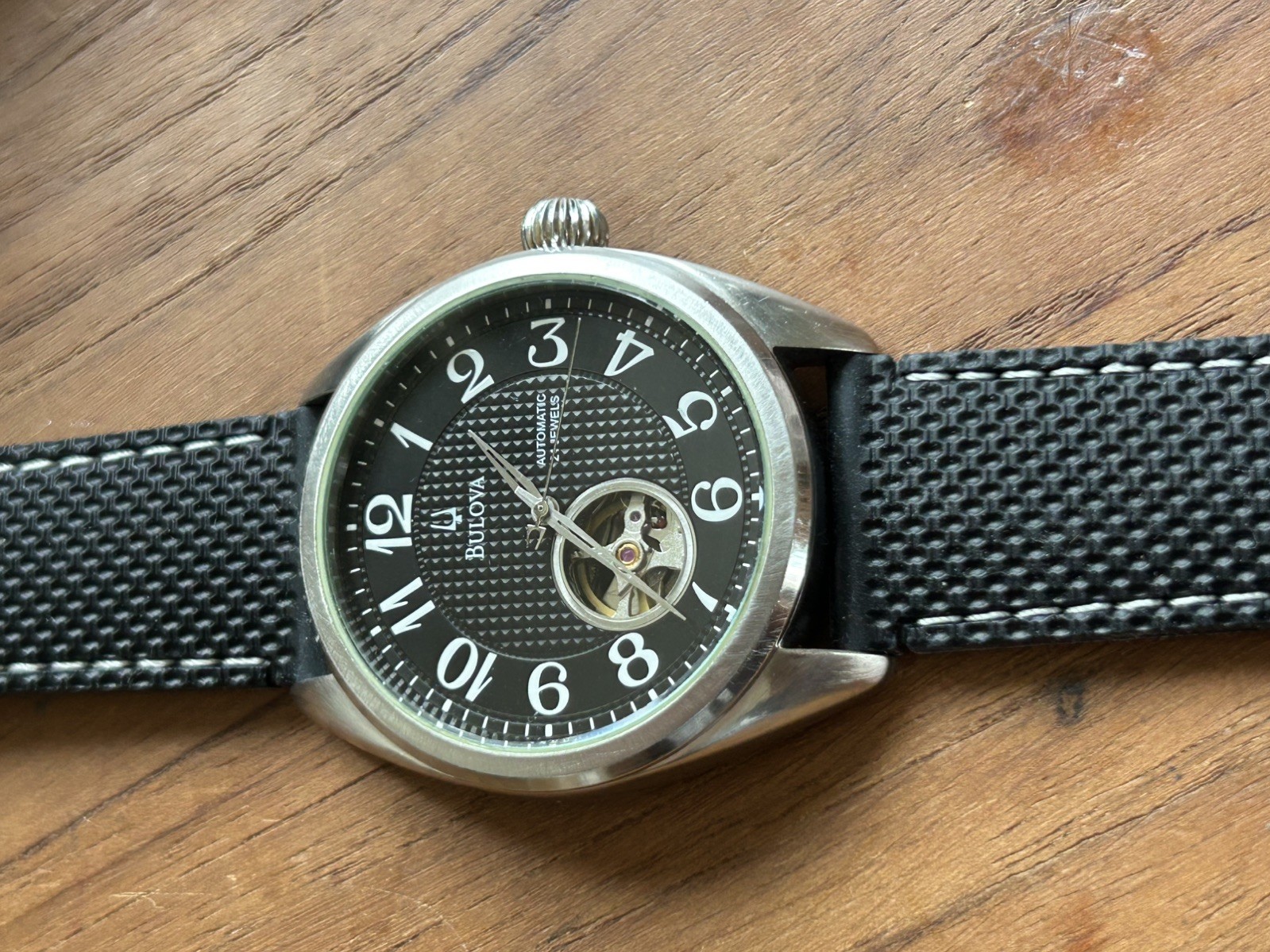 Bulova BVA C869983/96A125 – Men’s Automatic Open-Heart Wristwatch
