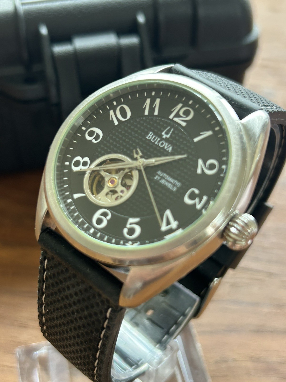 Bulova BVA C869983/96A125 – Men’s Automatic Open-Heart Wristwatch