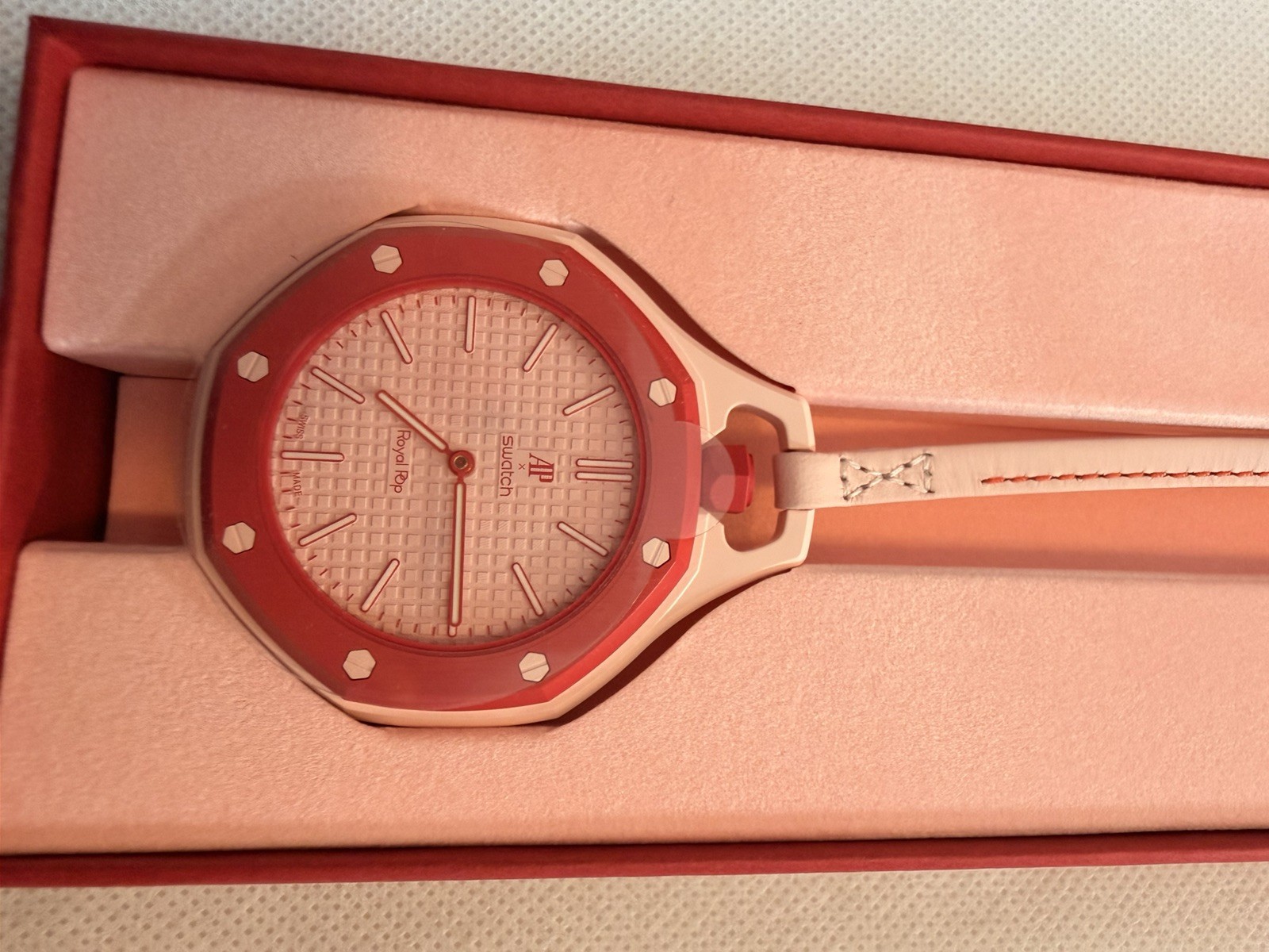 Swatch/AP Audemars Piguet Royal Pop OTTO ROSSO with Box + Paper