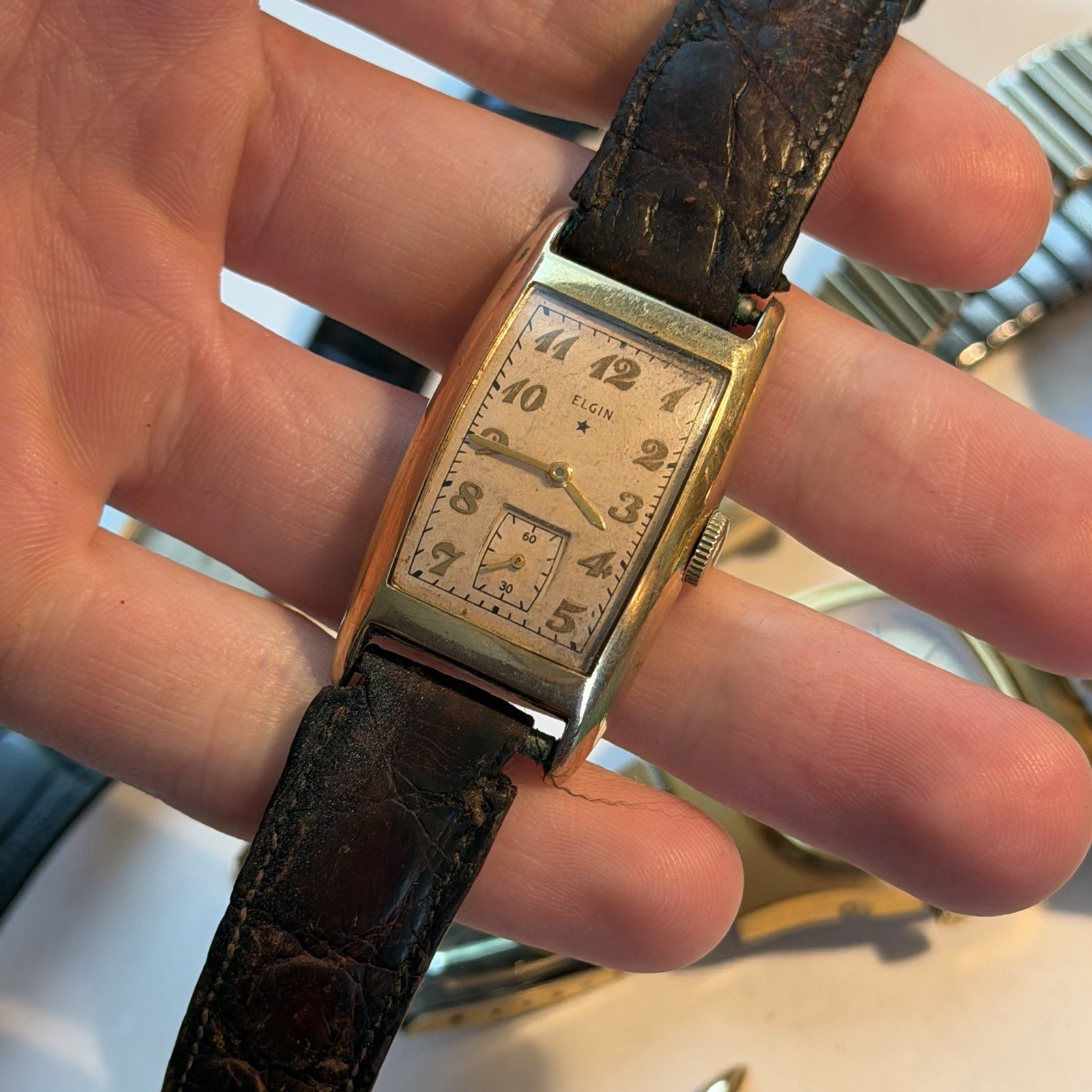 Vintage Watch Lot Accutron Longines Elgin Gold Filled Some Run Parts Repair
