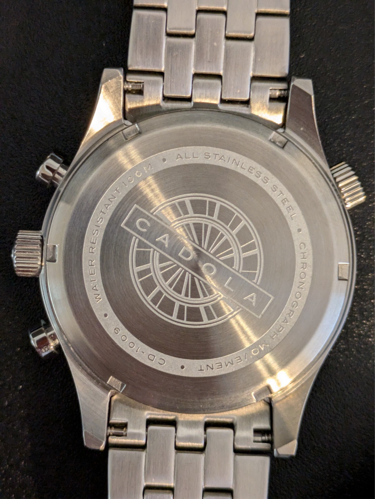 Cadola Volaron Chronograph Watch Inner Rotating Bezel 100M Pilots