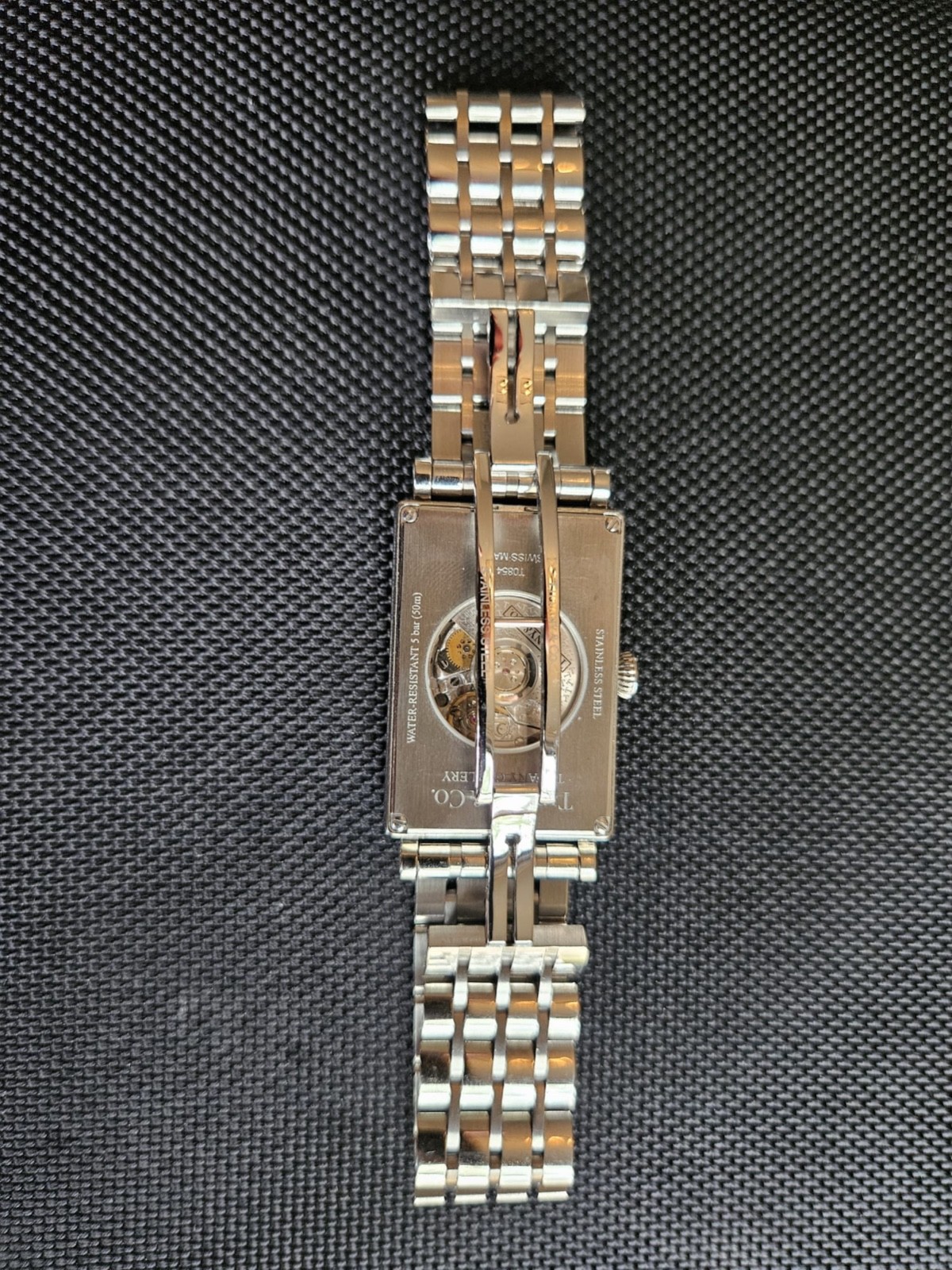 Tiffany Gallery Opaline Sunburst Silver Dial on Nice Bracelet; Rare Automatic!
