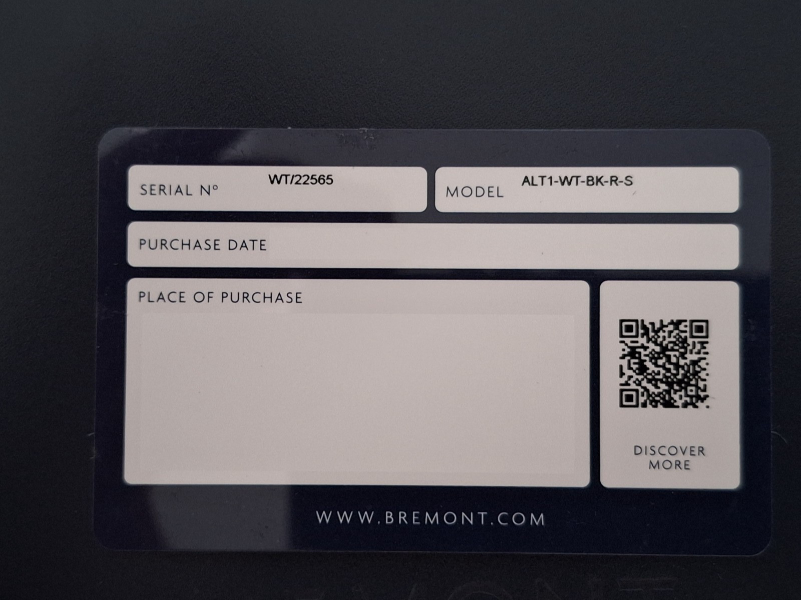 Bremont ALT1 World-Time Black Dial Chronograph Watch ALT1-WT-BK-R-S