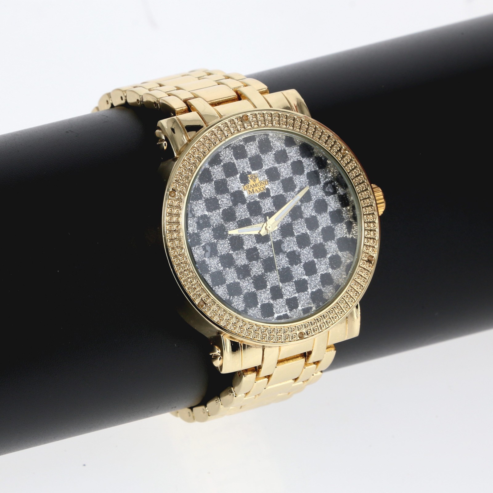 GP Men’s Real Genuine Diamond Metal Band Diamond Maxx Watch