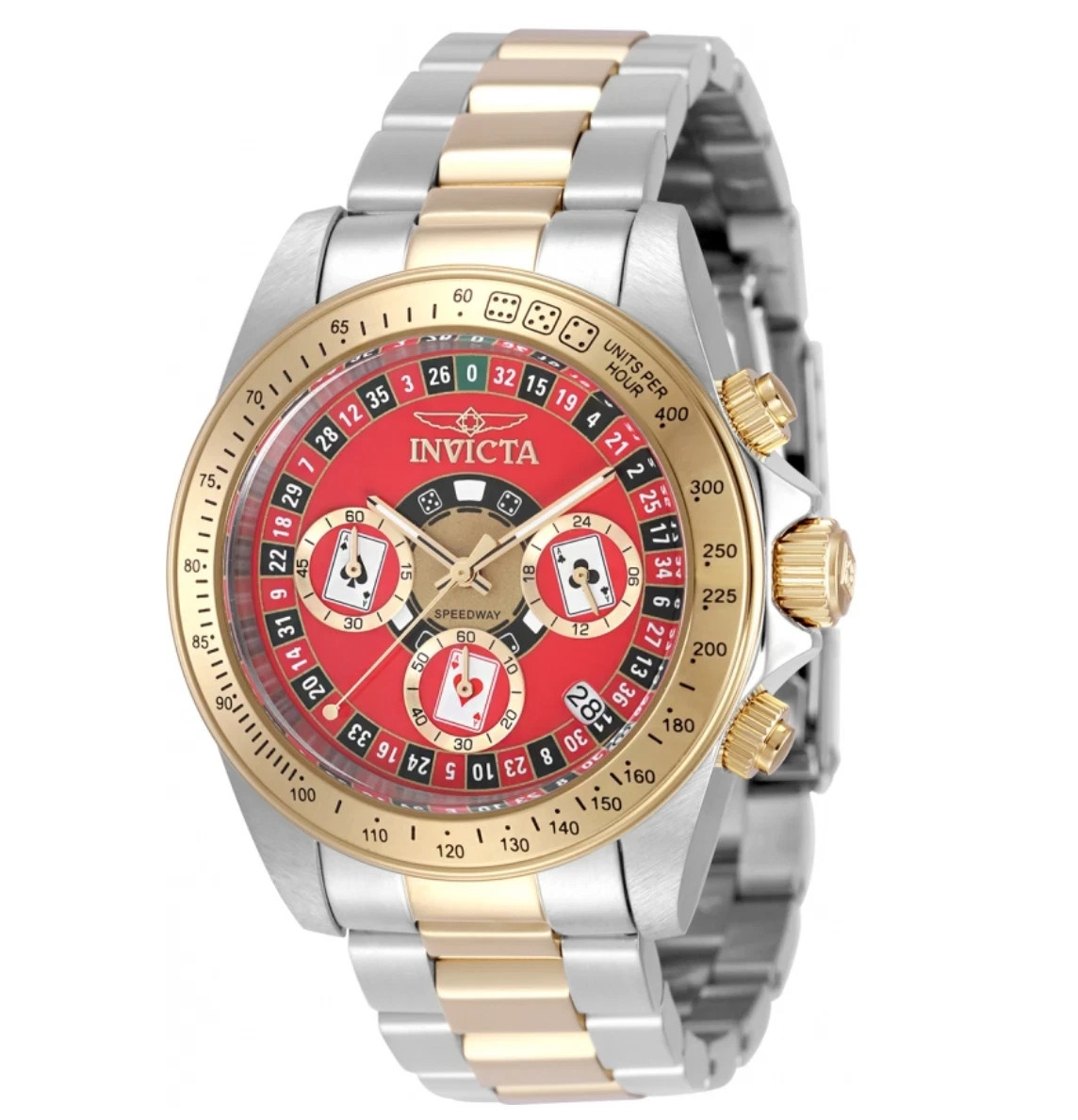 Invicta Speedway Monte Carlo Limited Edition Men’s 40mm Red Chrono Watch 50495