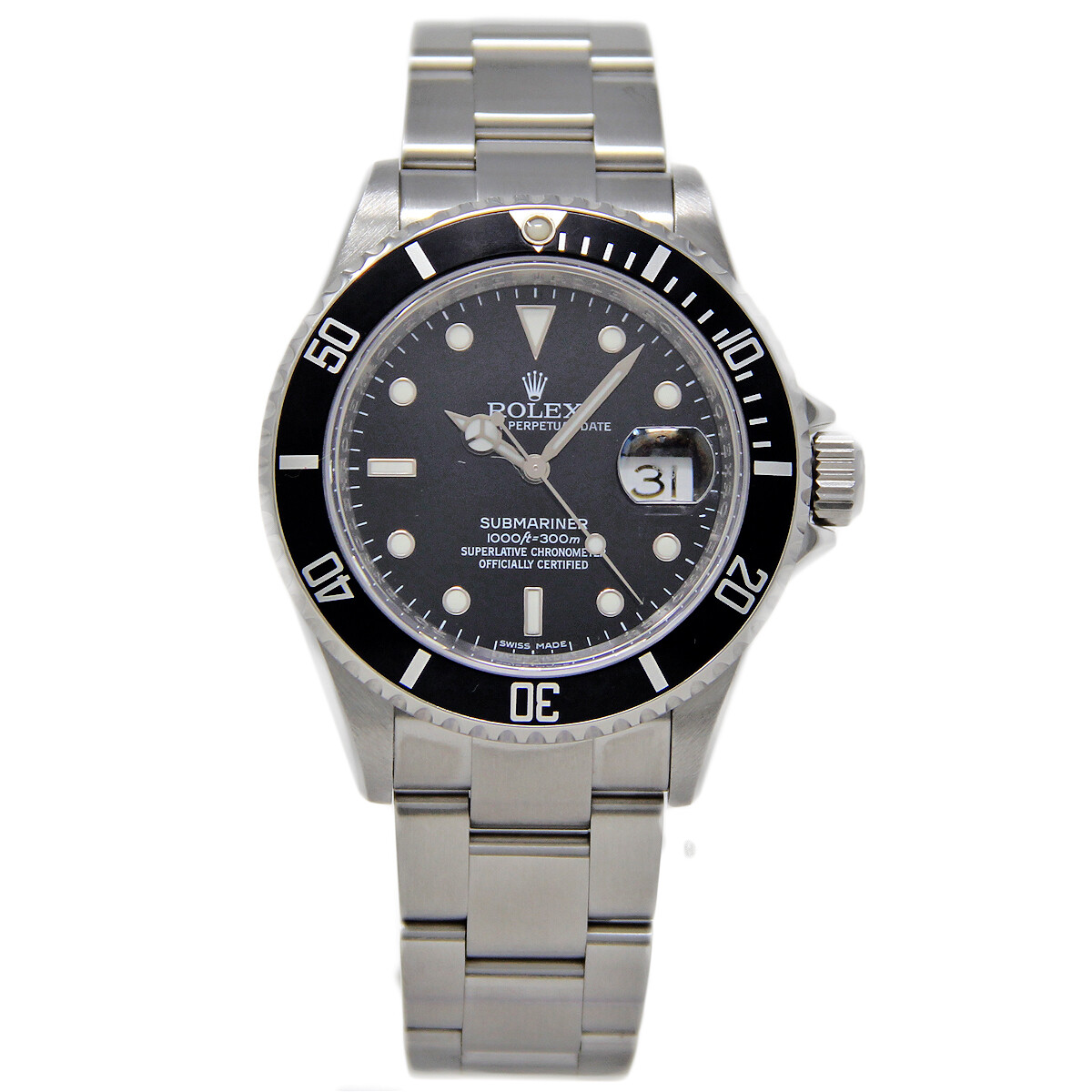 Rolex Submariner 16610 40mm Steel Engraved *FACTORY BOX / WARRANTY CARD* #2072-1