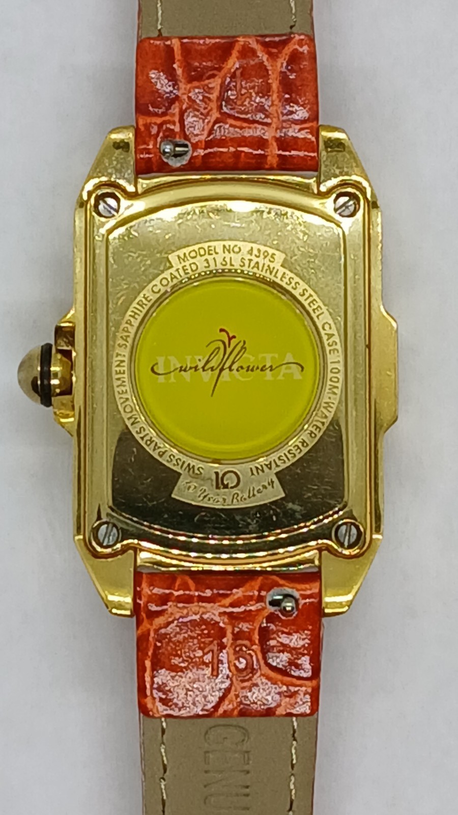 Vntg, Invicta, Lady Lupah, Wildflower, 10 yr bat, 30 mm, 4395 – Read More Below!