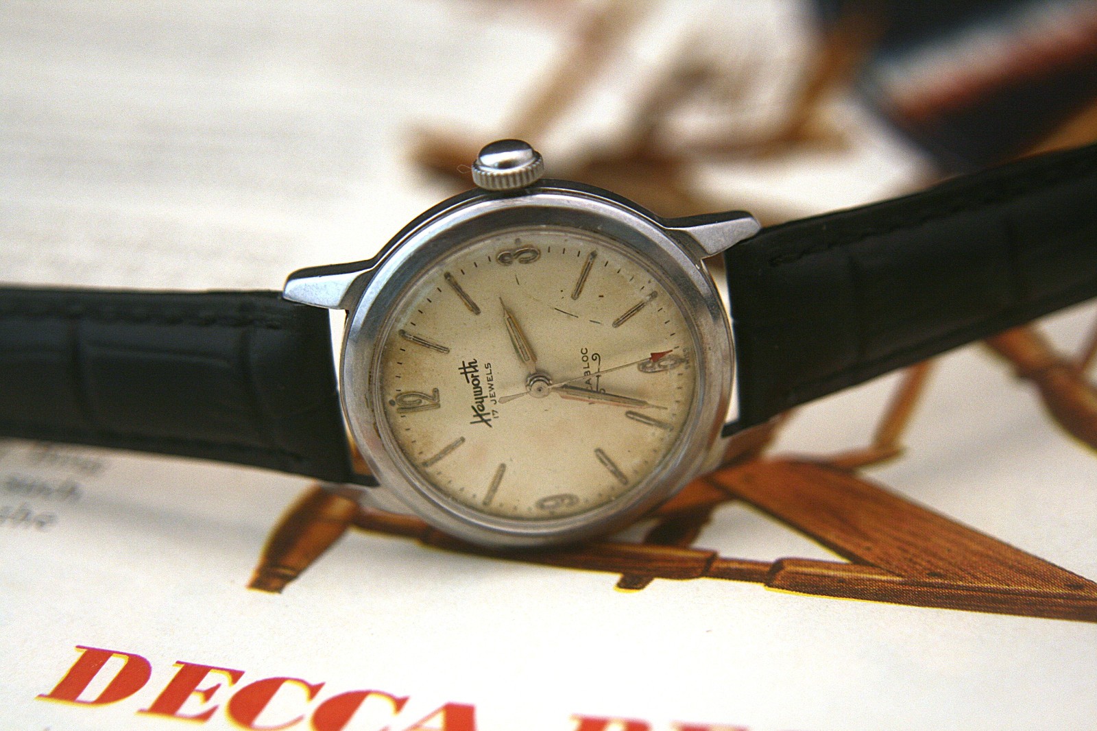 Men’s 1950’s vintage Heyworth 17 jewel Swiss incabloc wristwatch, running well