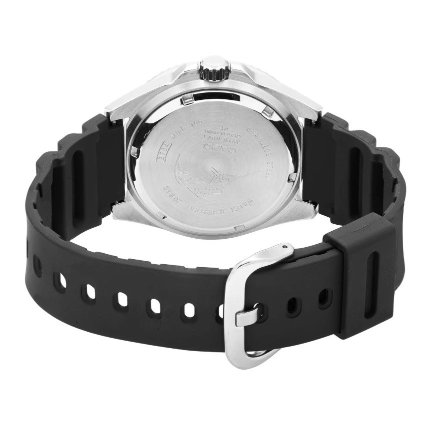 Casio Men’s Black and Silver Dive Style Sports Analog Watch – MDV-106-1AV