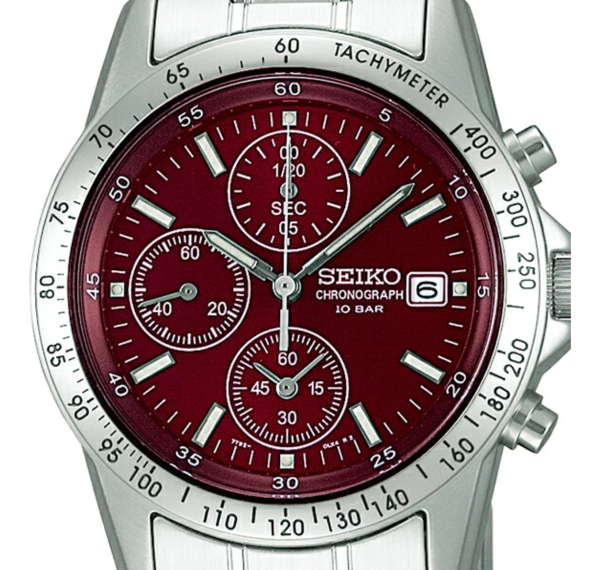 SEIKO SPIRIT SBTQ045 Chronograph RED Quartz Men’s Watch in Box New from Japan