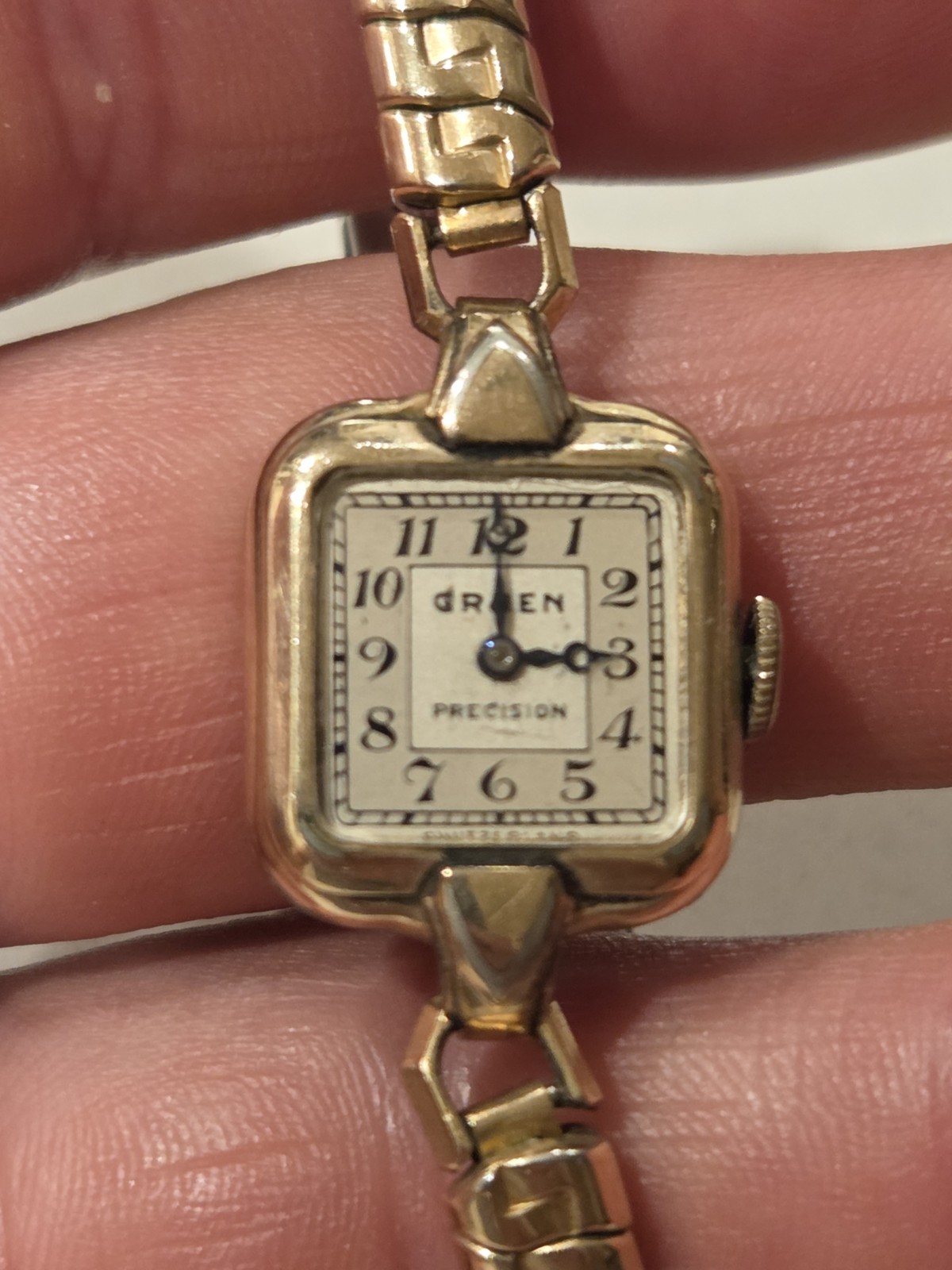 Gruen Precision Women’s Watch (For Parts Or Repair) 10k Gold Filled