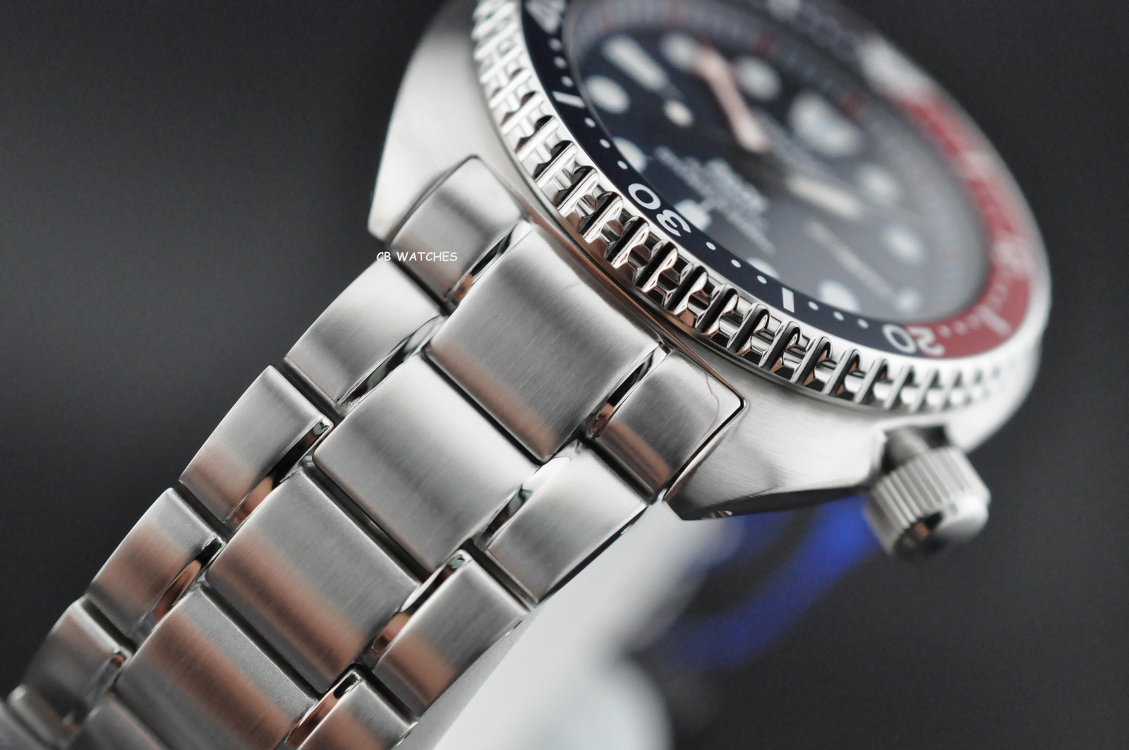 Seiko Padi Prospex Turtle Pepsi 45 mm Automatic Stainless Steel Watch SRPE99