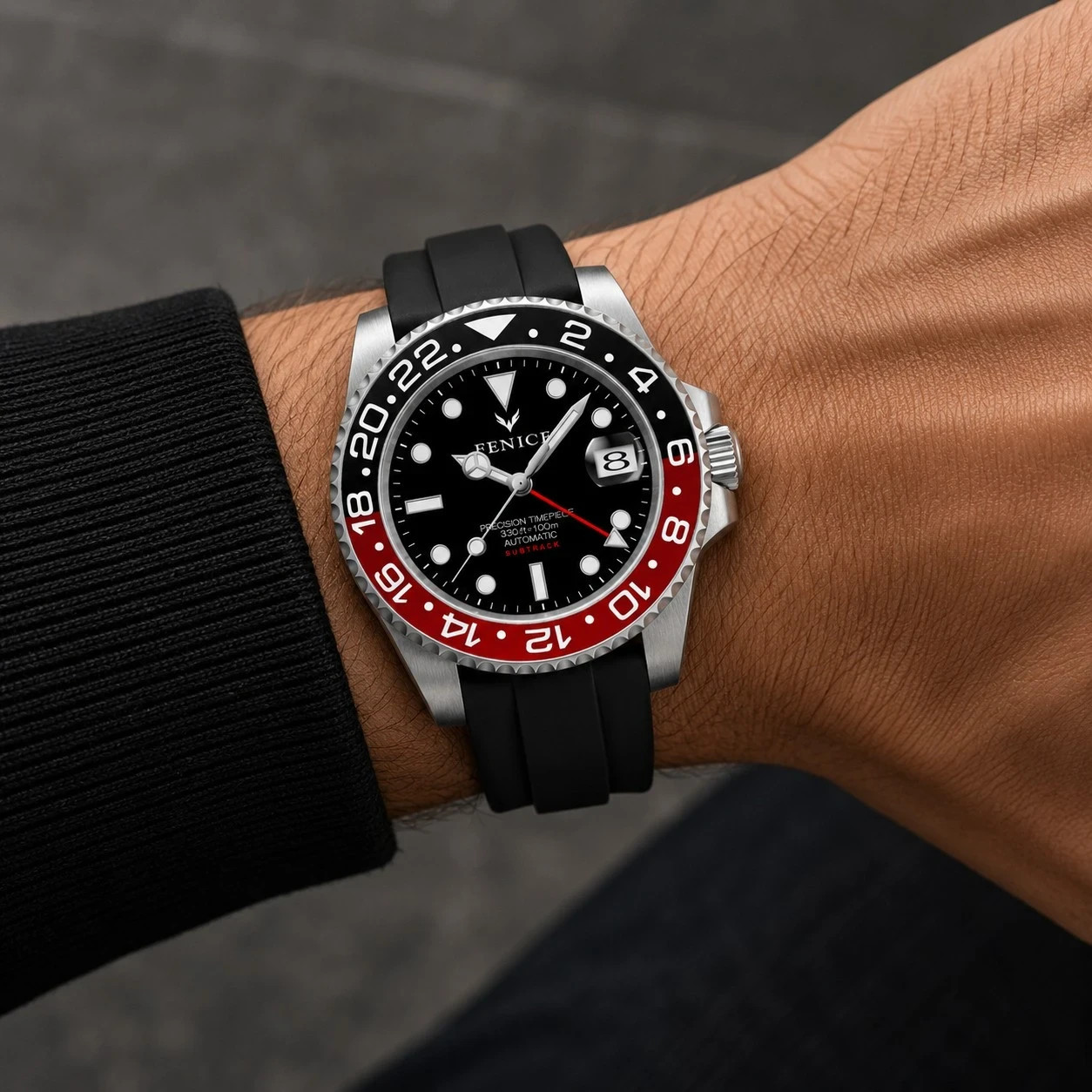 Fenice Subtrack GMT Automatic Watch 10ATM NH34A 40mm