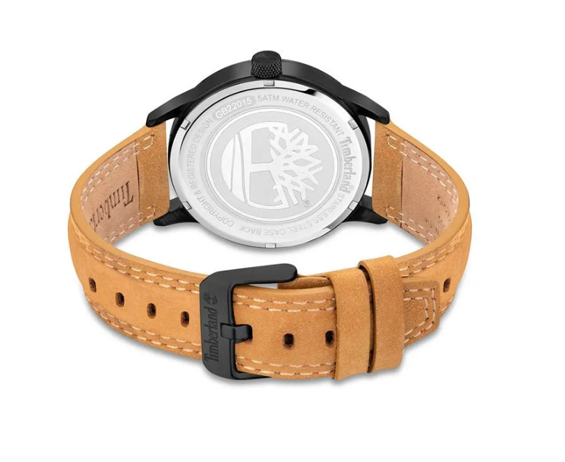 Timberland Bergeron Analog Light Brown Leather Men’s Watch TDWGB2201504