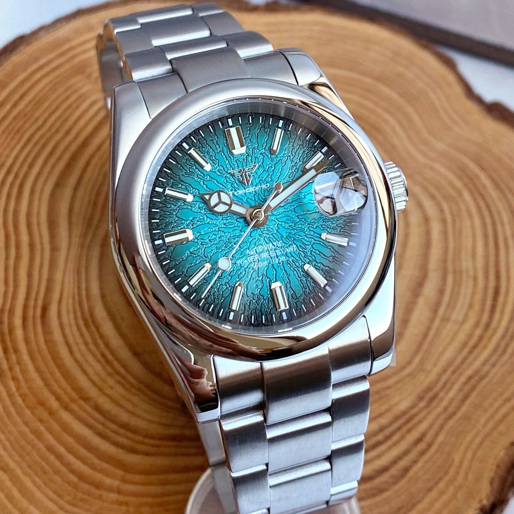 36mm/39mm Tandorio Lumen Round Bezel Sapphire Glass 20ATM NH35A Men Auto Watch