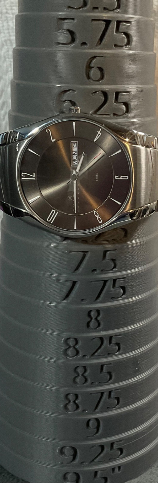 SKAGEN LAURITS 38mm WATCH 531XLSXM1 ALL SS GRAY DIAL DAY-OF-WEEK/ DATE NEW BATT