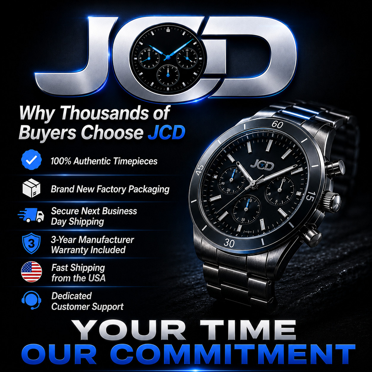 TechnoMarine TM-219000 Chronograph 42mm Men’s Stainless Steel Watch New In Box