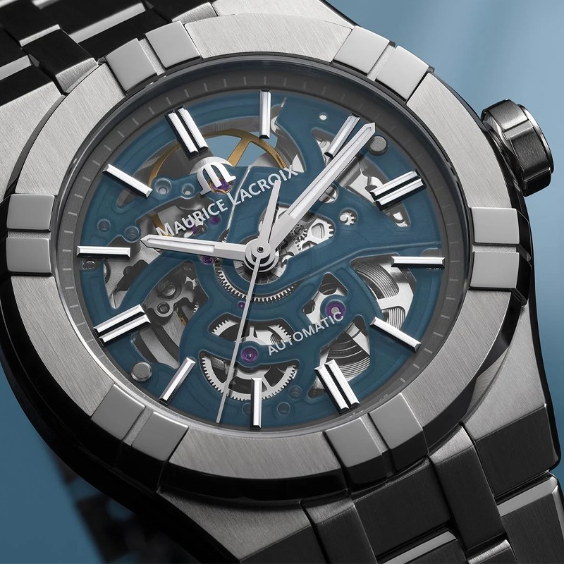 Maurice Lacroix AIKON Auto Skeleton 39mm Men’s Watch AI6007-SS002-031-1