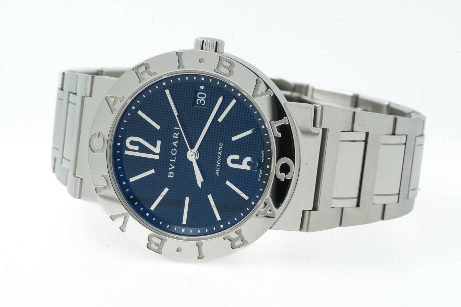 Bulgari Bvlgari BB38SSAUTO BB 38 SS AUTO Automatic 38mm Black Dial 03/2009 12…
