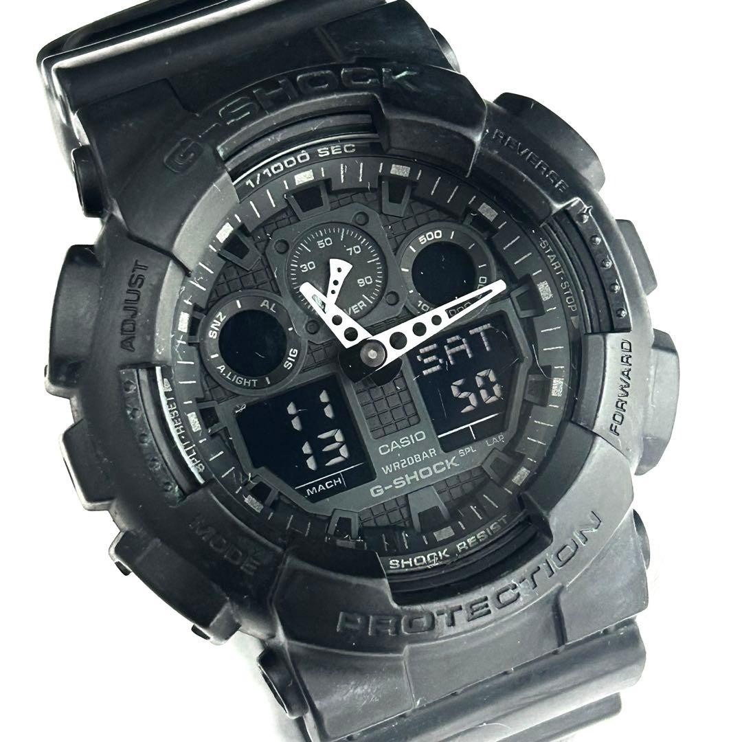 G-SHOCK GA-100 All Black CASIO (Good working condition) NEW