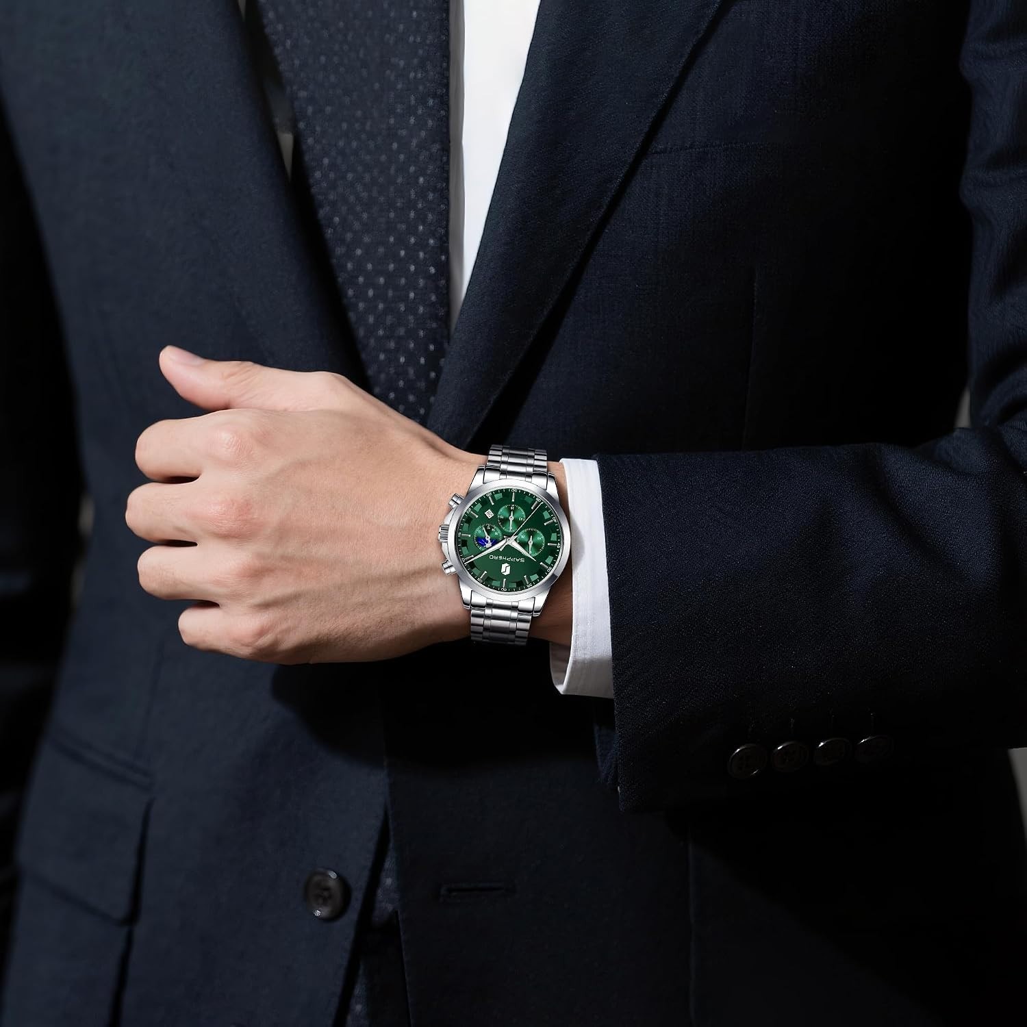 Luxurious Men’s Wrist Watch – Chronograph Style, Waterproof & Elegant Design