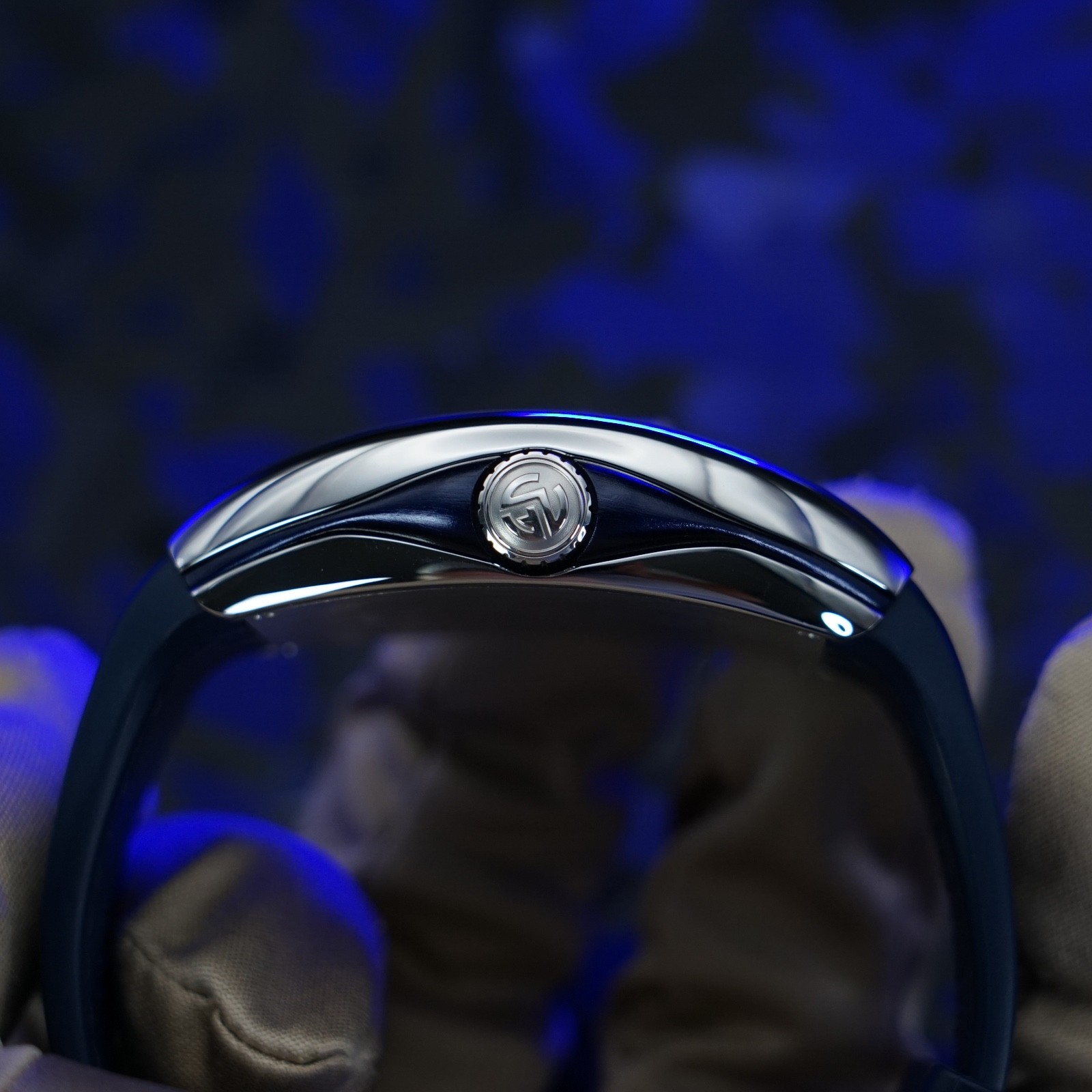 Franck Muller Vanguard Yachting Blue Stainless Steel 45mm V45SCDT – Full Set