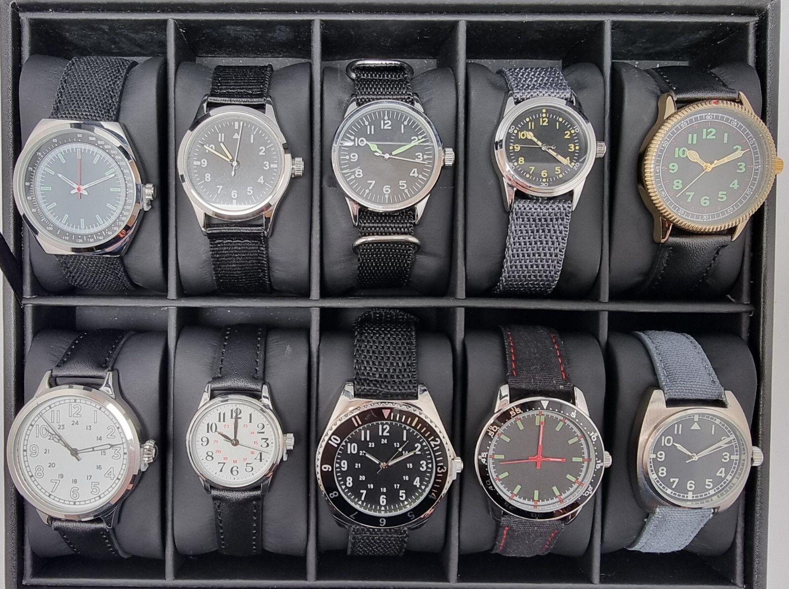 Eaglemoss Watches Military Collection Vintage Retro Style Wristwatch Men NEW UK