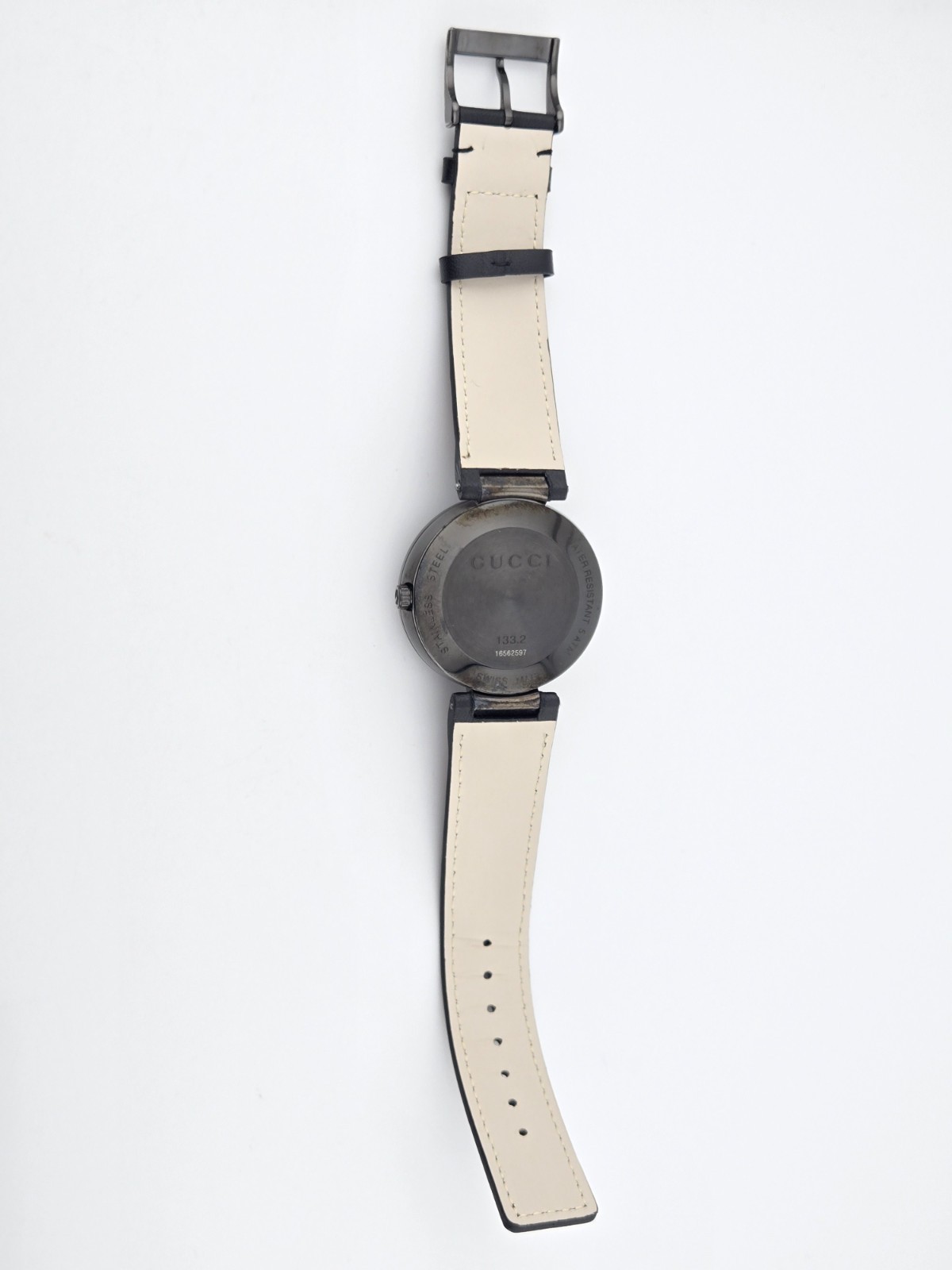 Gucci Interlocking GG Men’s Black Dial Multicolor Leather Strap Watch – YA133206