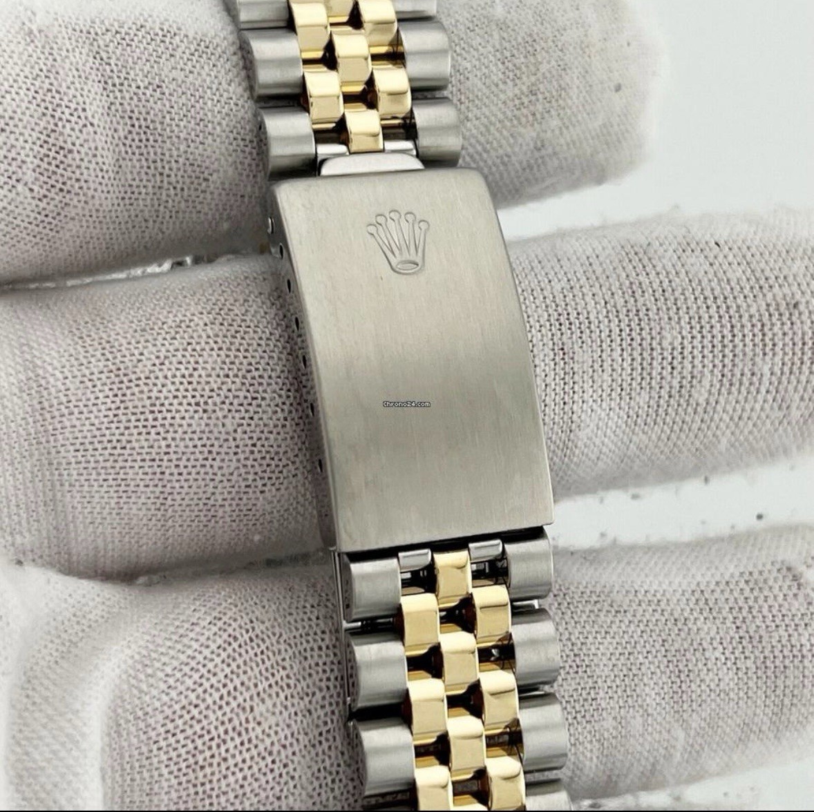 Rolex Datejust 36mm 16013 Champagne Dial 18k Yellow Gold Stainless Steel