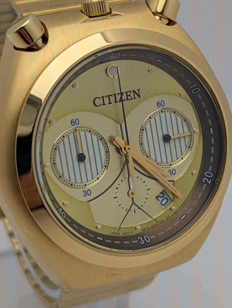 Citizen Star Wars C-3PO Gold Chronograph Watch Japan Quartz 071213