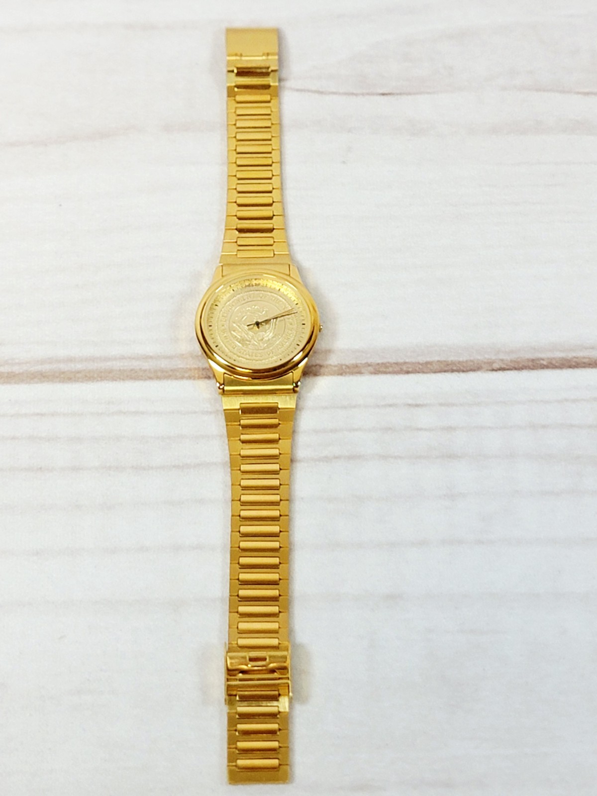 Vintage Helbros United States Department of the Navy Gold-Tone Wristwatch Men’s