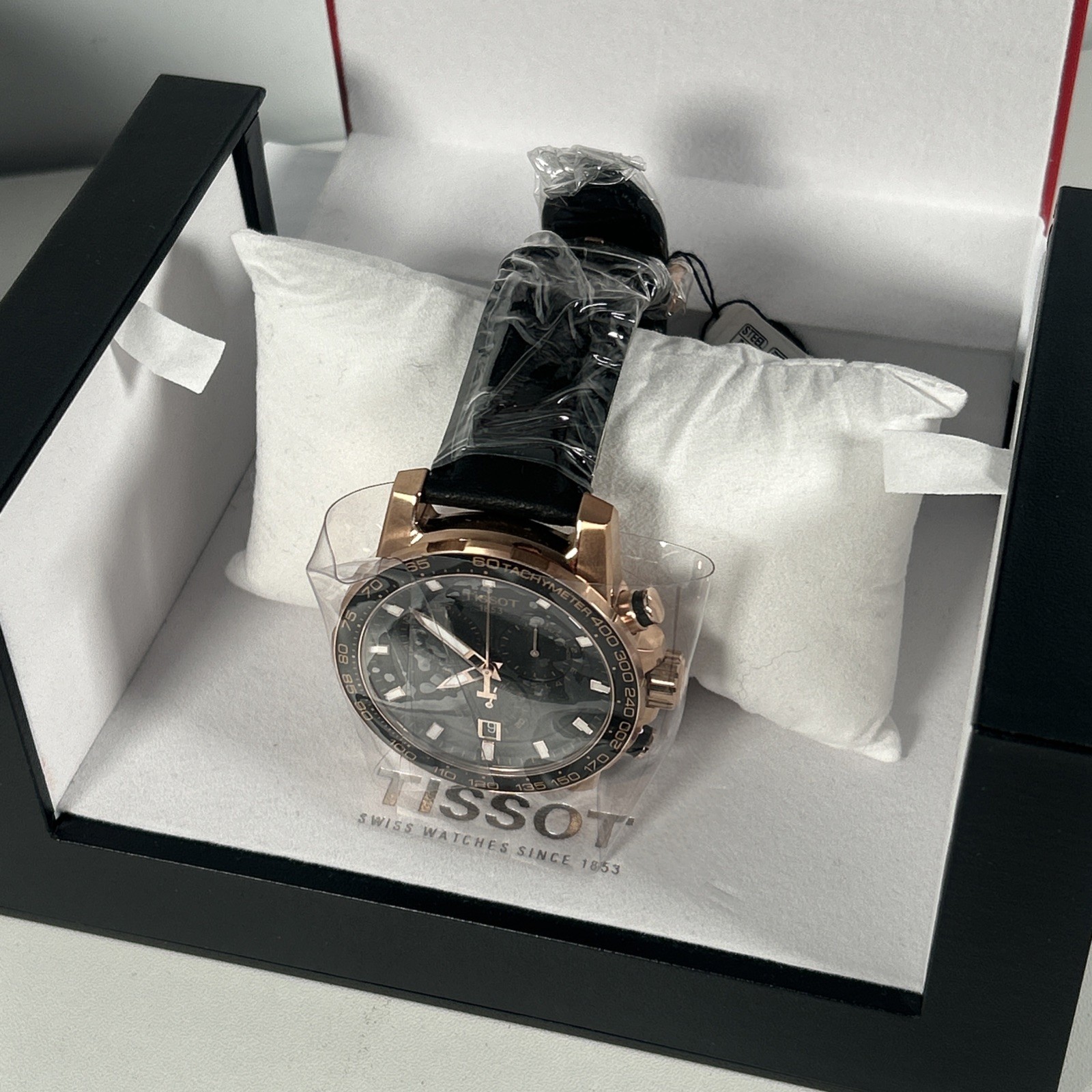 Tissot Supersport Chrono Black & Rose Gold Men’s 45.5 mm Watch T1256173605100