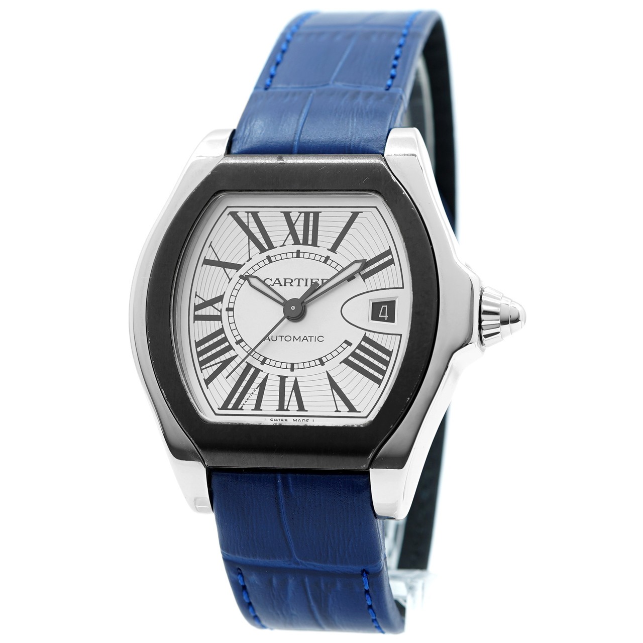 Cartier Watch Roadster Automatic 3312 – Inventory 9050 Stainless Steel & DLC