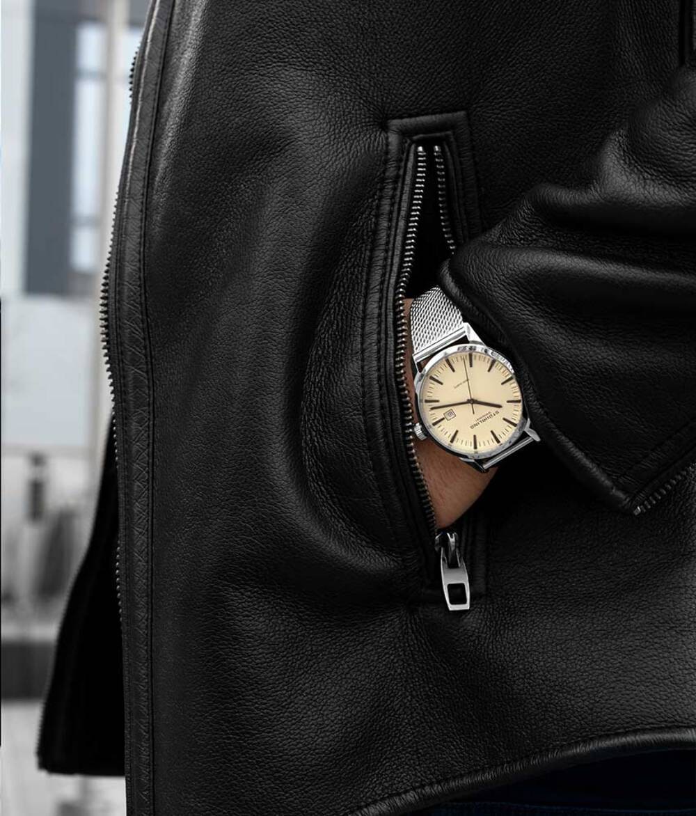 Symphony Beige Dial / Silver Stainless Steel | Beige Dial Wristwatch 555M.03