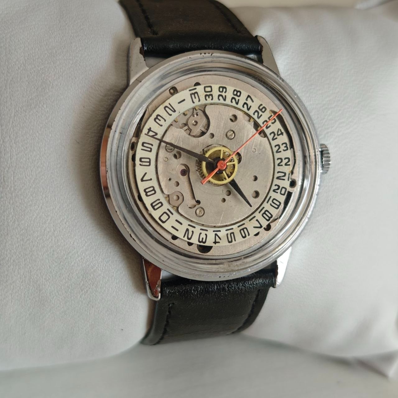 Wristwatch Raketa Skeleton Vintage Steampunk Style Soviet