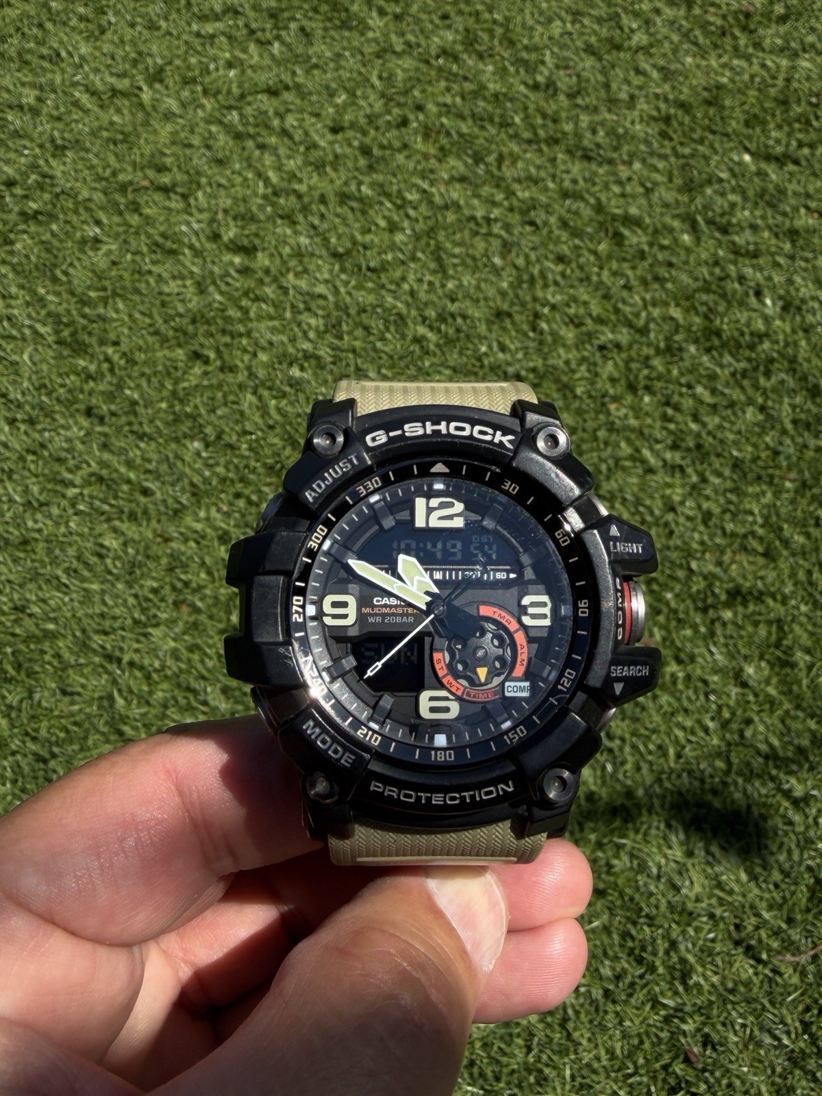 Casio G-shock Gg1000-1a5 MUDMASTER Twin Sensor Compass Beige 200m Watch