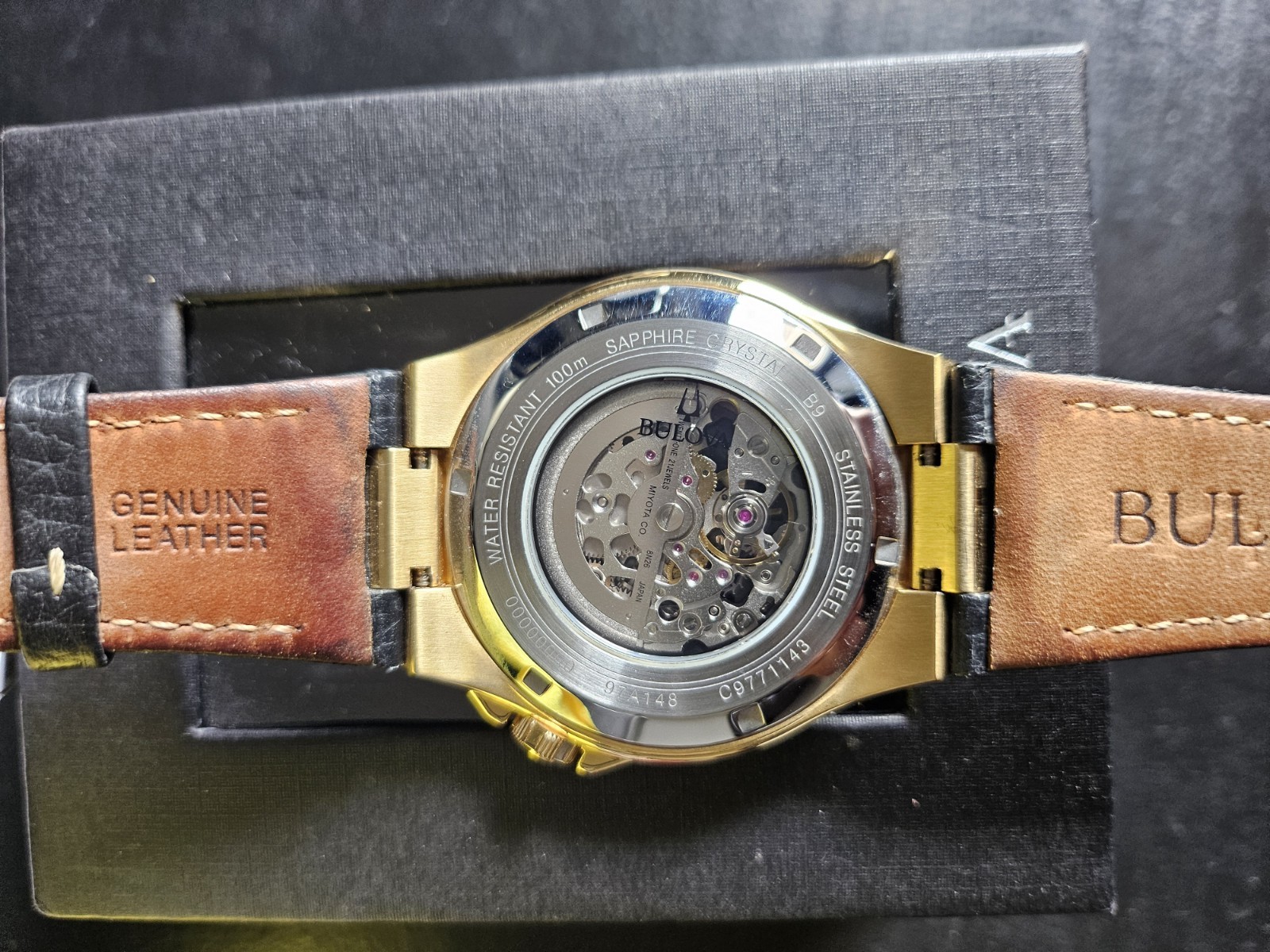 Bulova Maquina Black Men’s Watch – 97A148 With Box & Papers