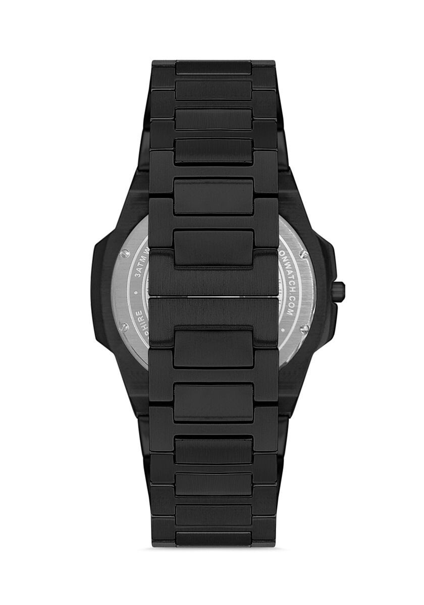 Hislon Men’s Watch Ultra Slim Sapphire Glass All Black Red Dial New Collection