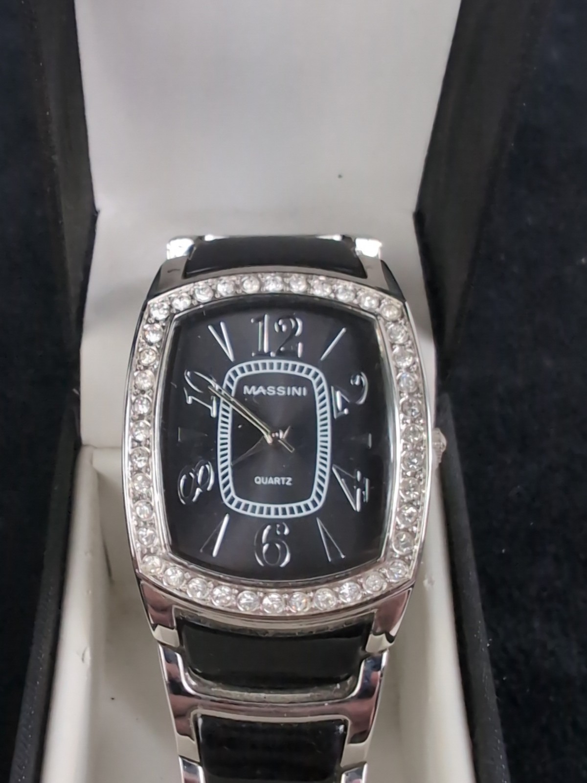 2 Vintage Massini Women’s Watches With Boxes One Black One White