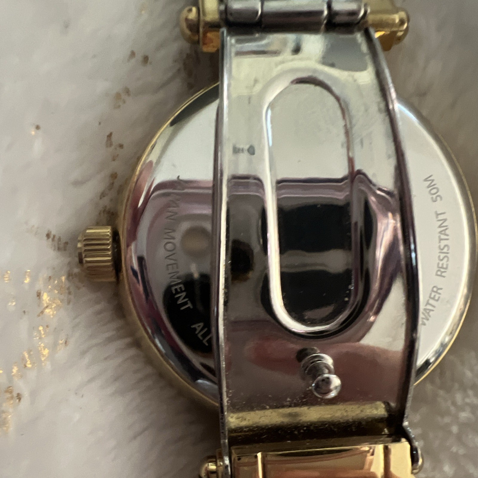 Versus Versace Women’s Quartz 50m Gold SS Bracelet Watch Black Dial Analog