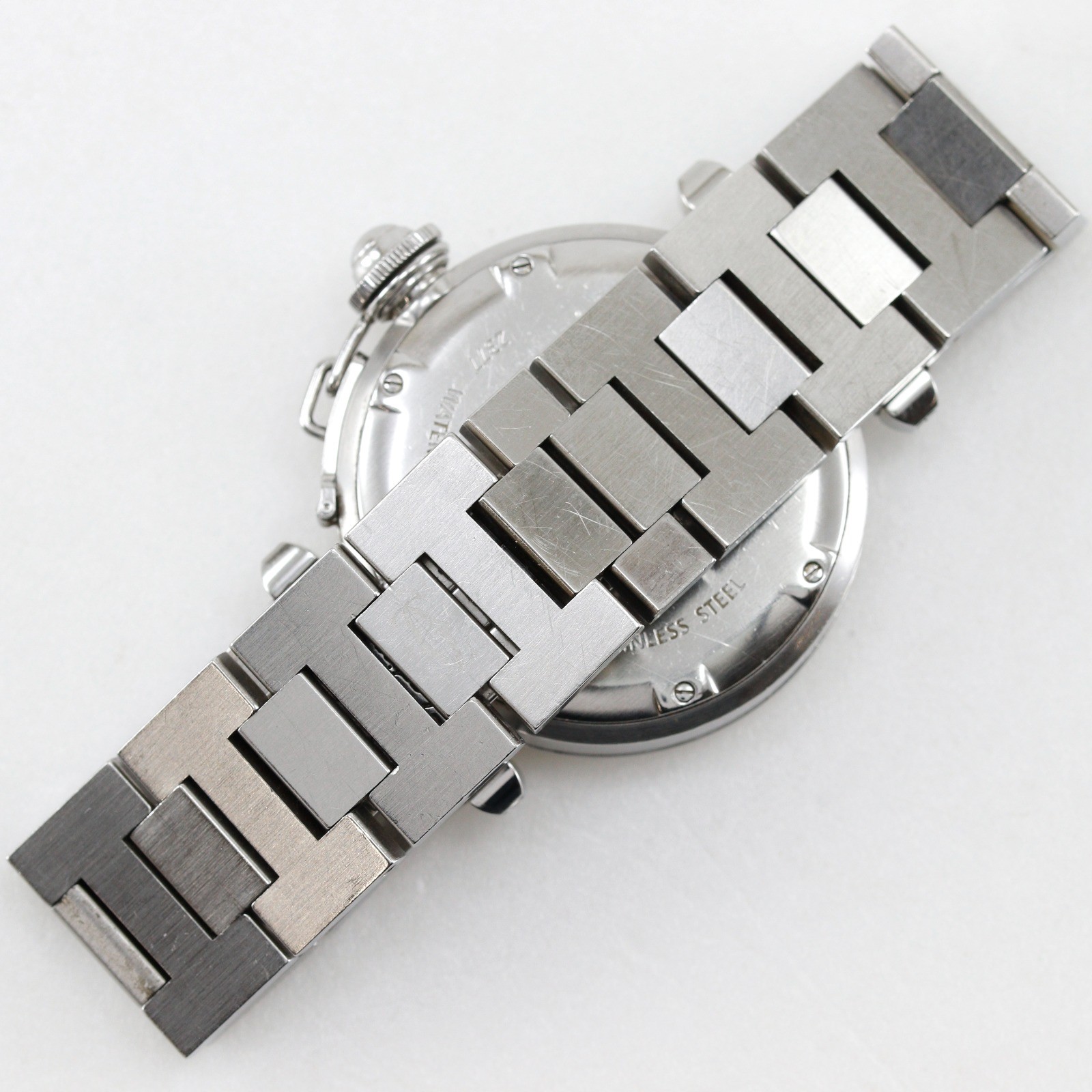 CARTIER Pasha C Meridian GMT Watches W31078M7 SilverDial Stainless Steel M…